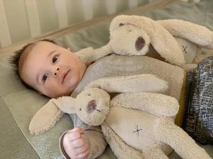 Bekijk leuke cadeautip : Happy Horse Konijn Richie Knuffel 28cm - Beige - Baby knu...